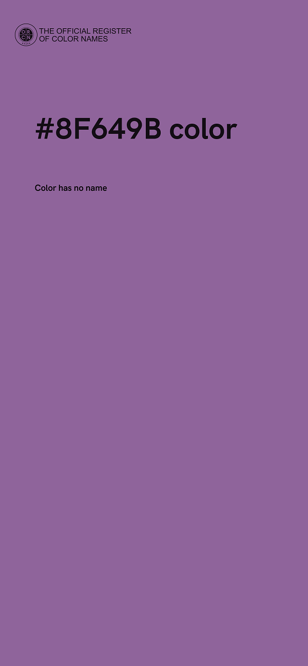 #8F649B color image
