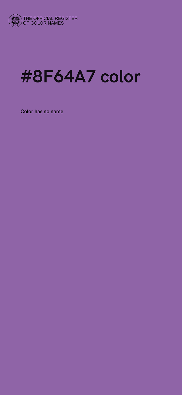 #8F64A7 color image