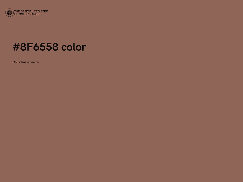 #8F6558 color image