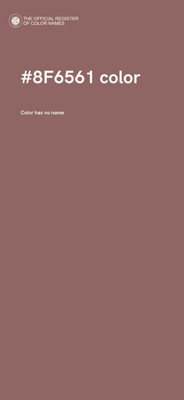 #8F6561 color image