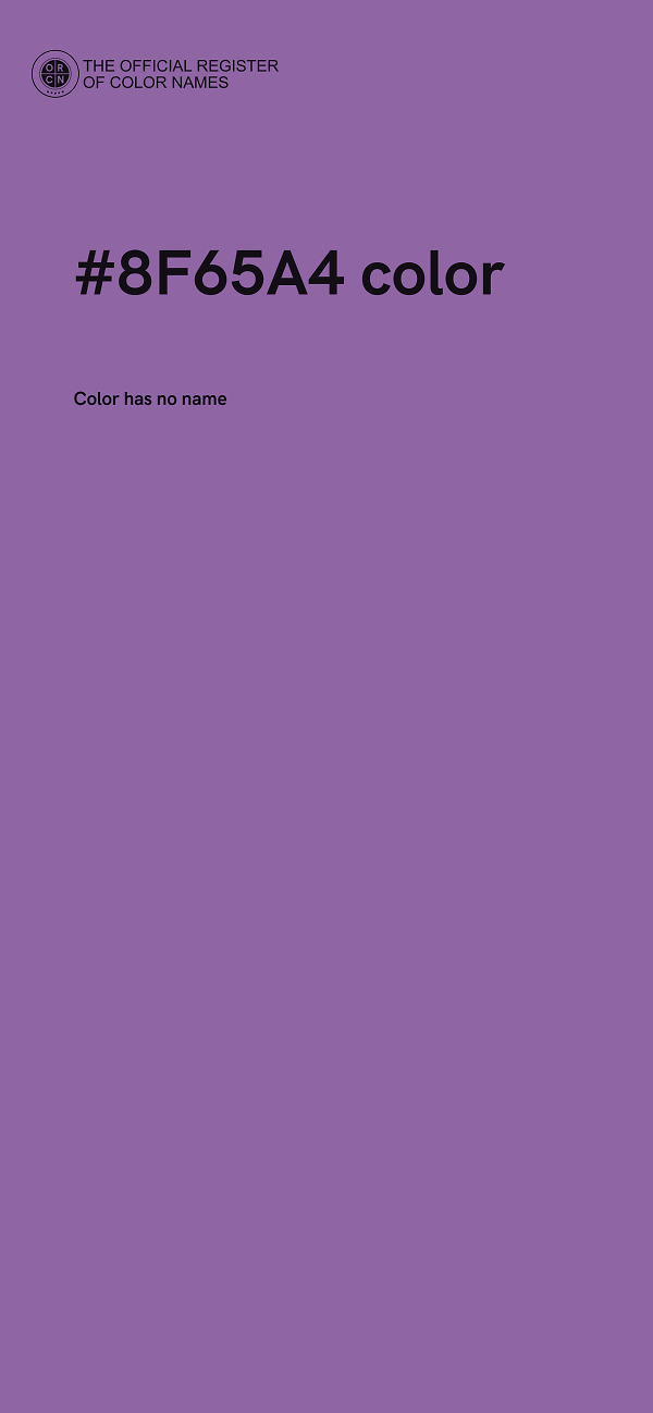 #8F65A4 color image