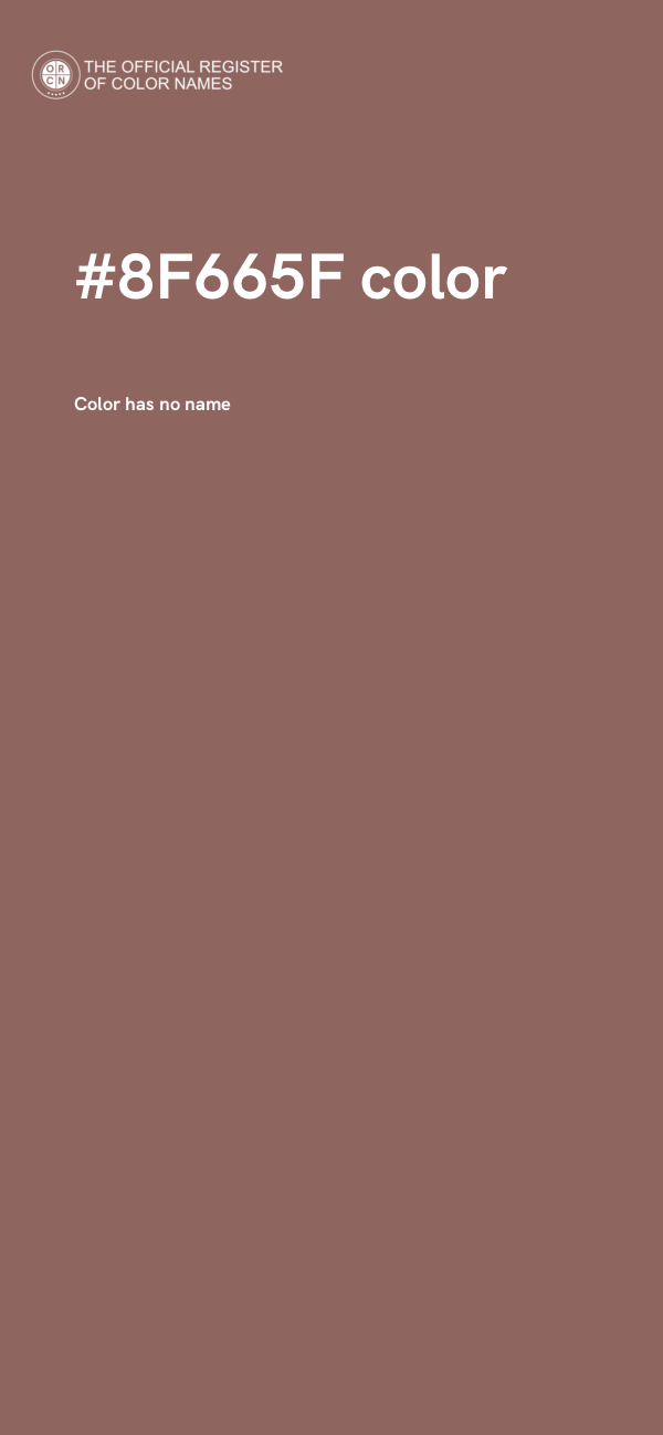 #8F665F color image