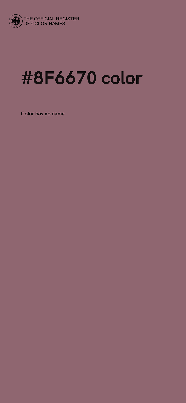 #8F6670 color image