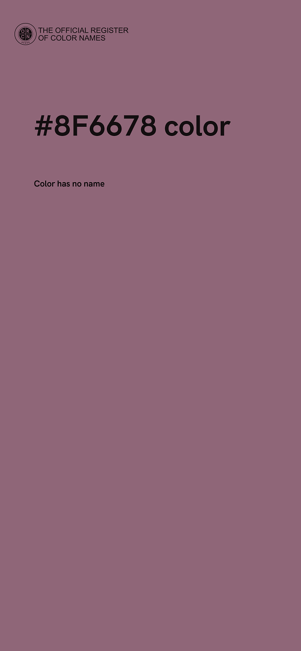 #8F6678 color image