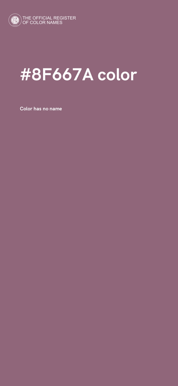 #8F667A color image
