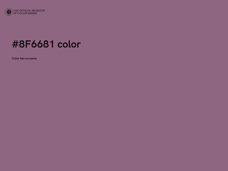 #8F6681 color image