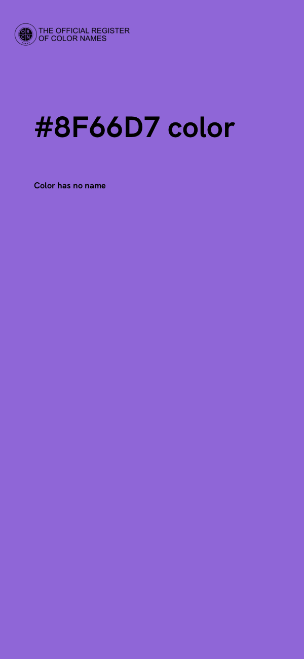 #8F66D7 color image