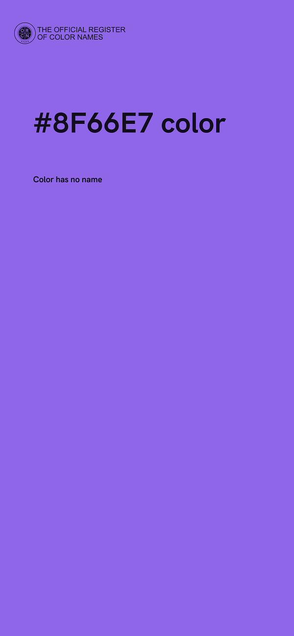 #8F66E7 color image