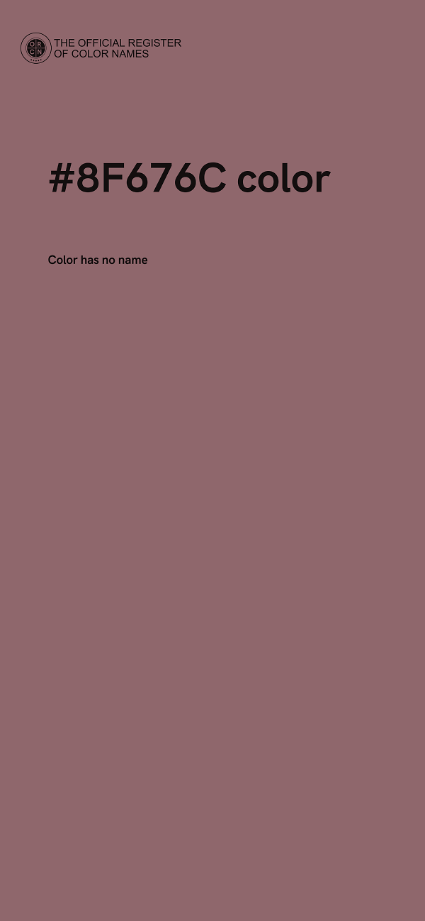 #8F676C color image