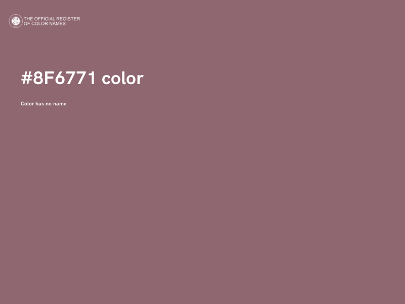 #8F6771 color image