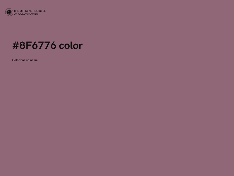 #8F6776 color image