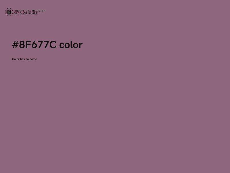 #8F677C color image