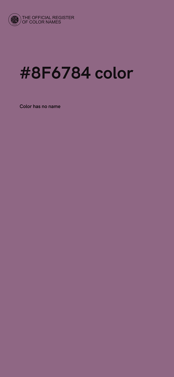 #8F6784 color image