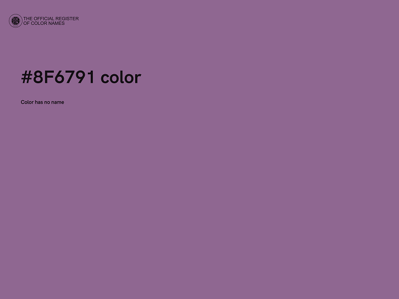 #8F6791 color image