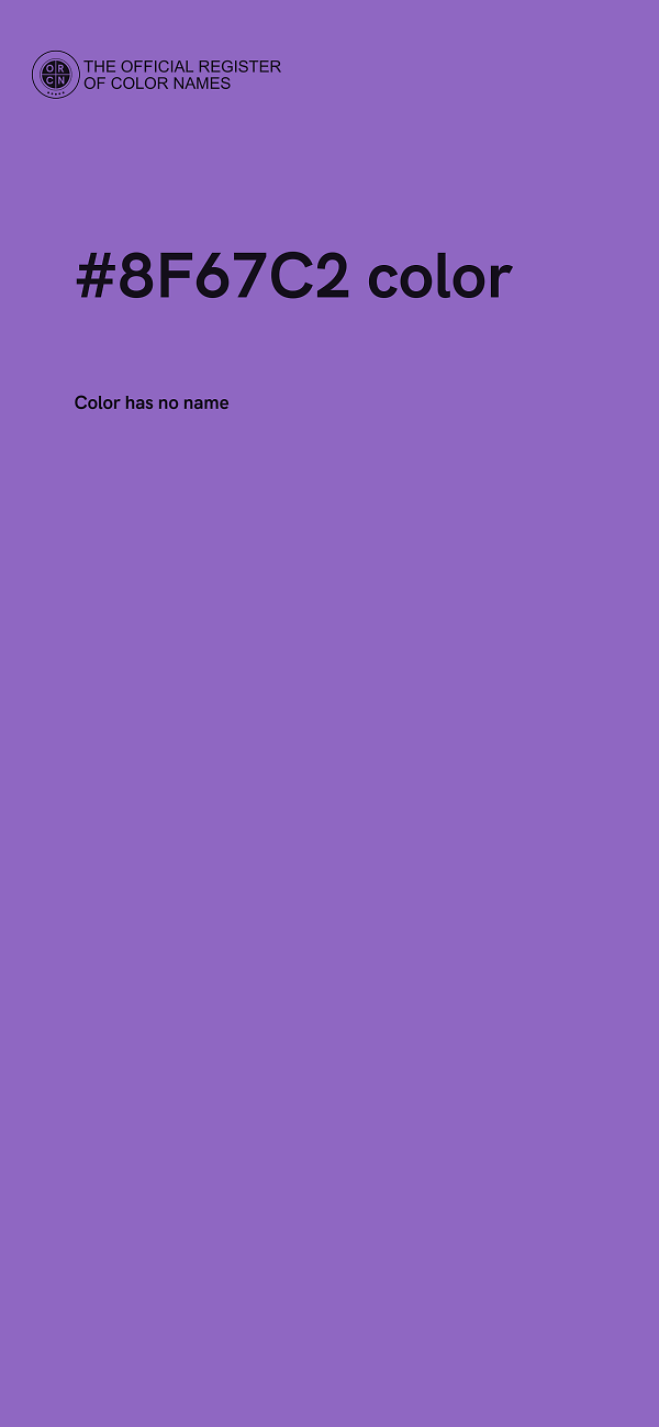 #8F67C2 color image