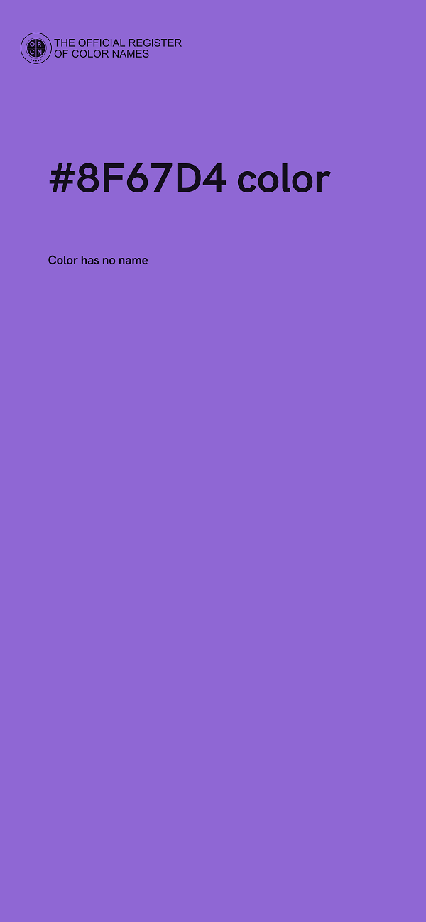 #8F67D4 color image