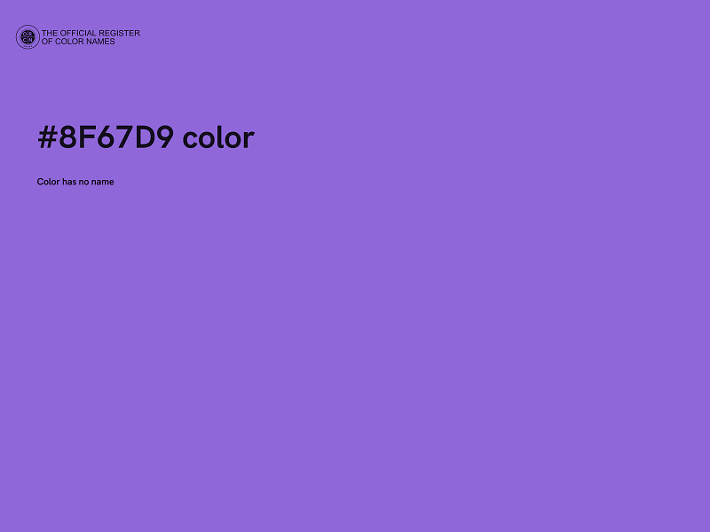 #8F67D9 color image