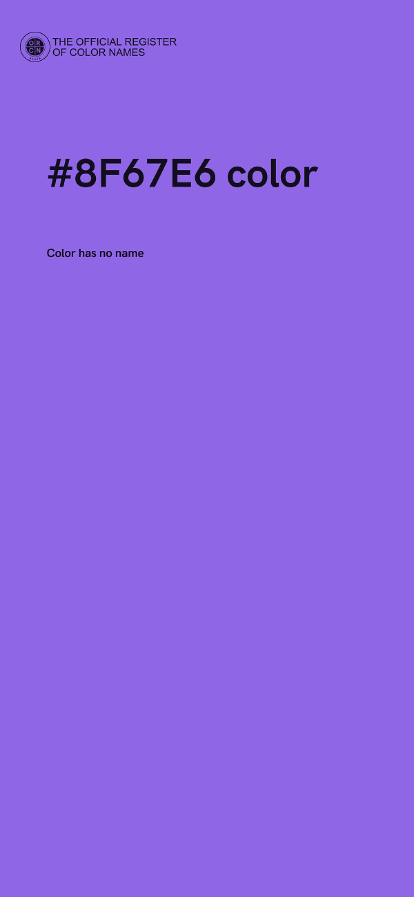 #8F67E6 color image