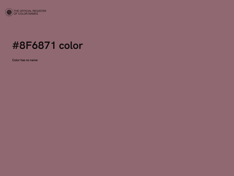#8F6871 color image