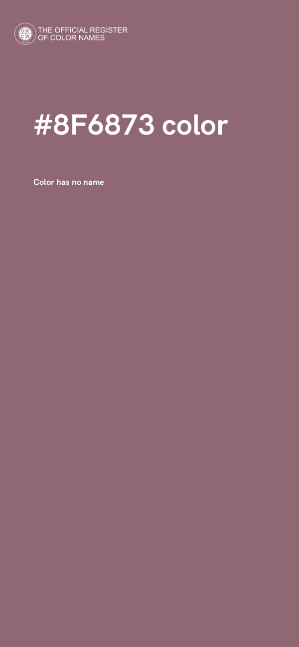 #8F6873 color image