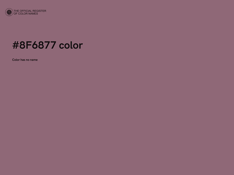 #8F6877 color image