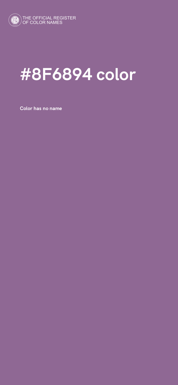 #8F6894 color image