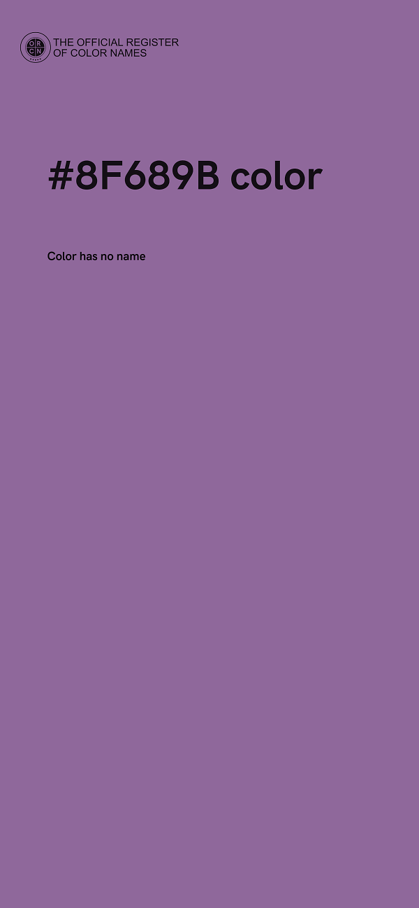 #8F689B color image
