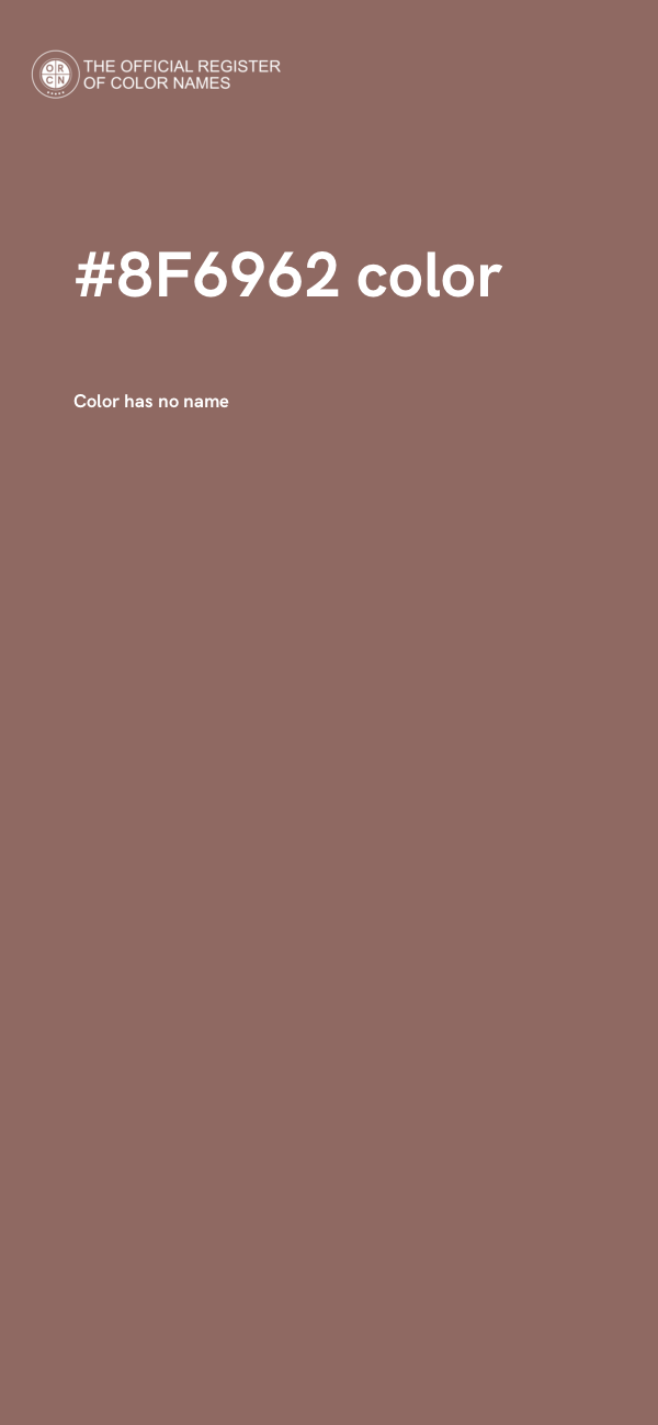 #8F6962 color image