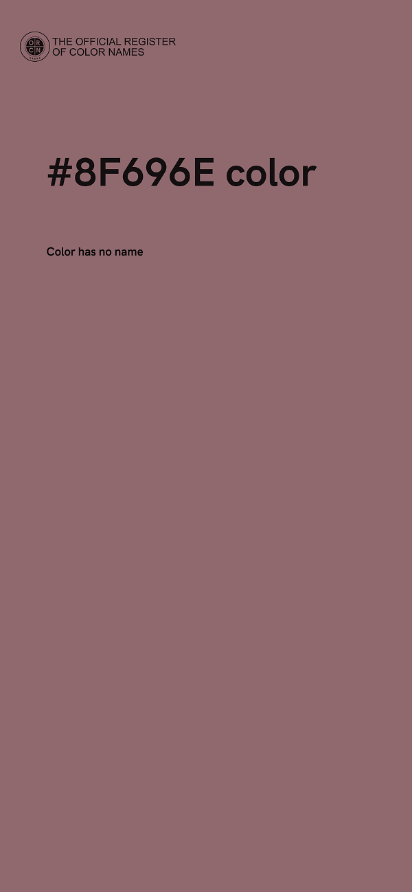#8F696E color image