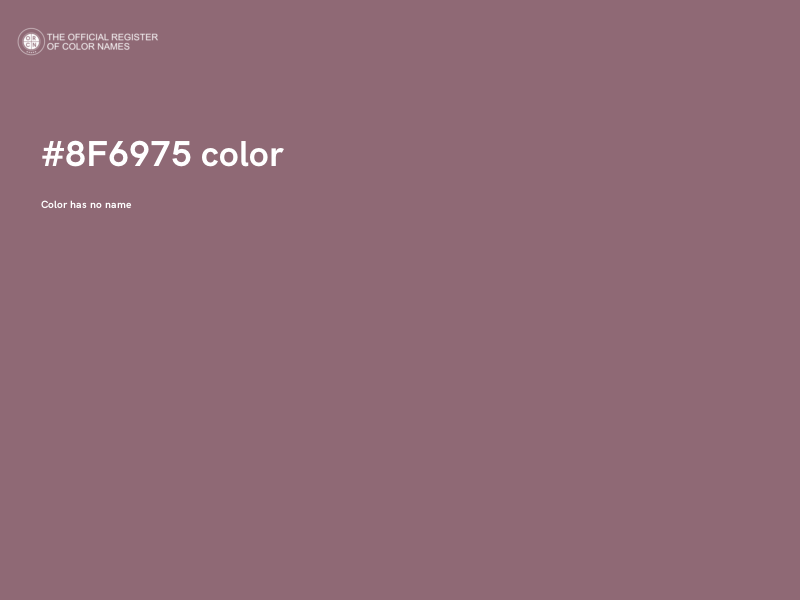 #8F6975 color image