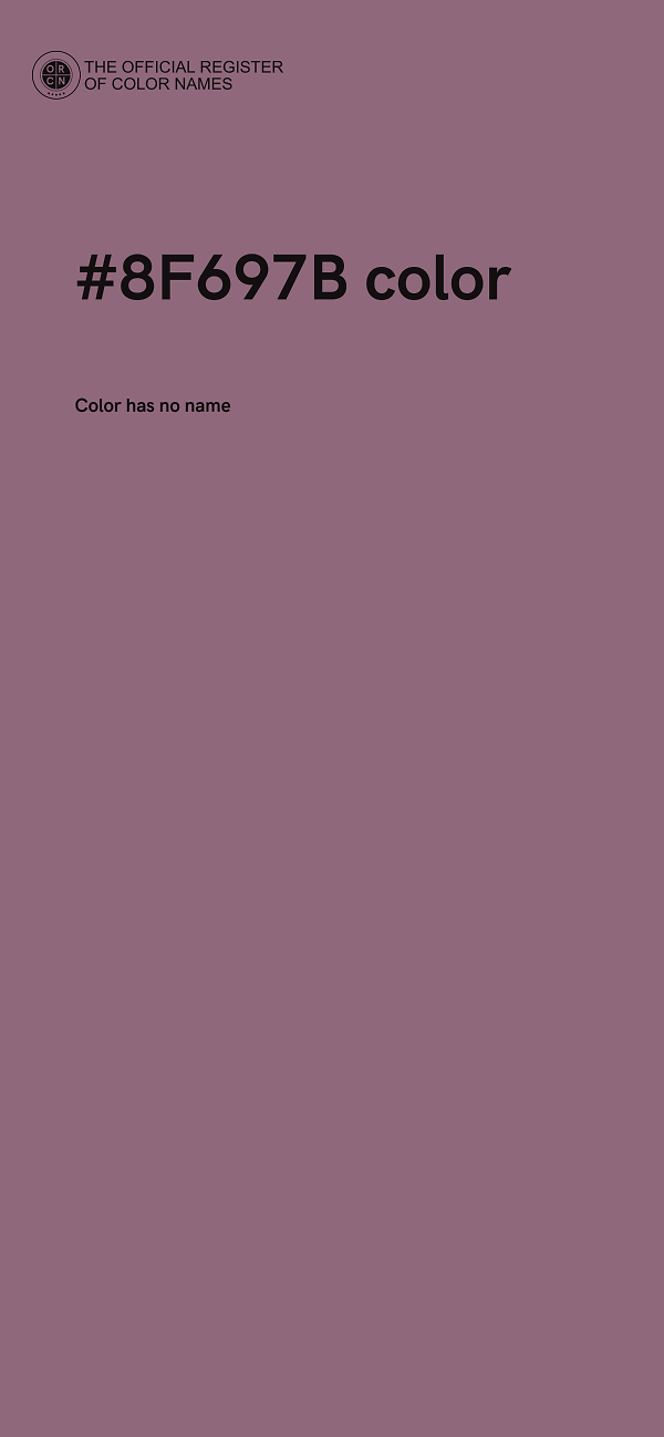 #8F697B color image