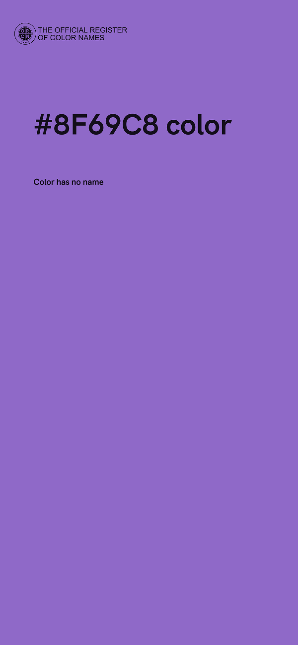 #8F69C8 color image