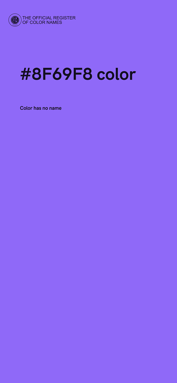 #8F69F8 color image