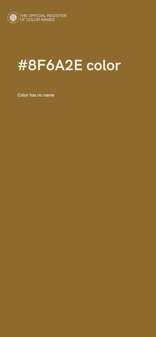 #8F6A2E color image