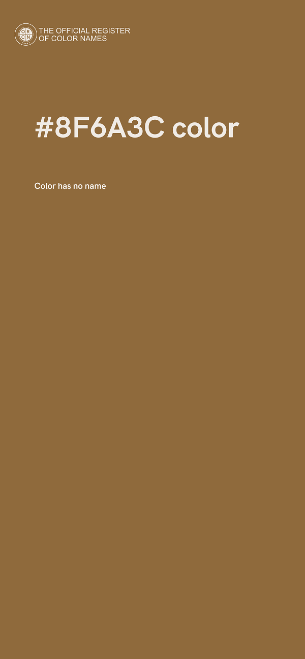 #8F6A3C color image