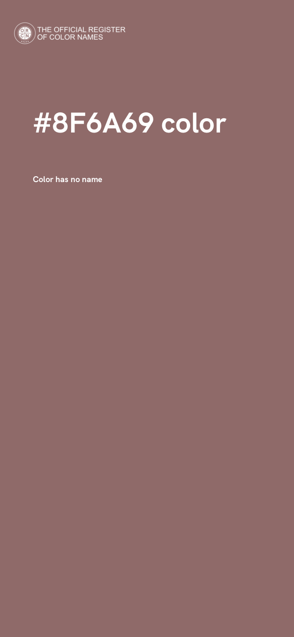 #8F6A69 color image