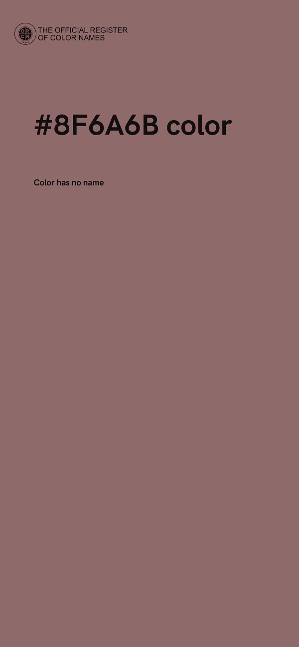 #8F6A6B color image