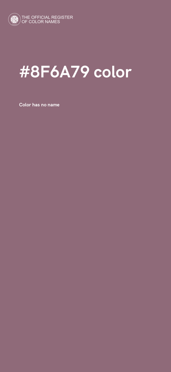 #8F6A79 color image