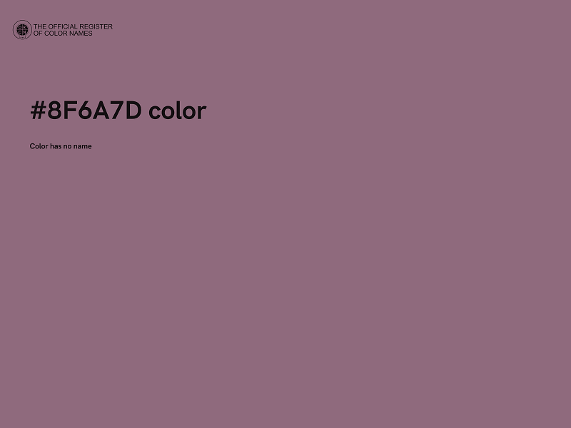 #8F6A7D color image