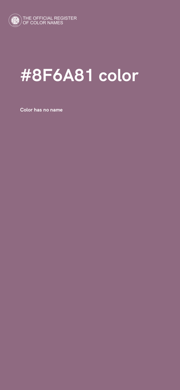 #8F6A81 color image