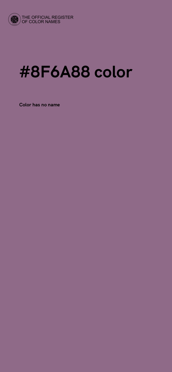 #8F6A88 color image