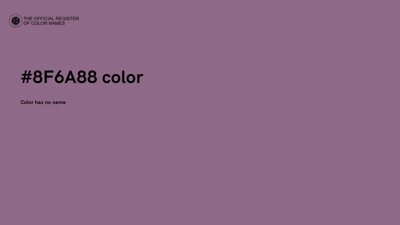 #8F6A88 color image