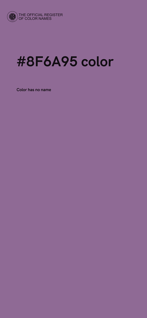 #8F6A95 color image