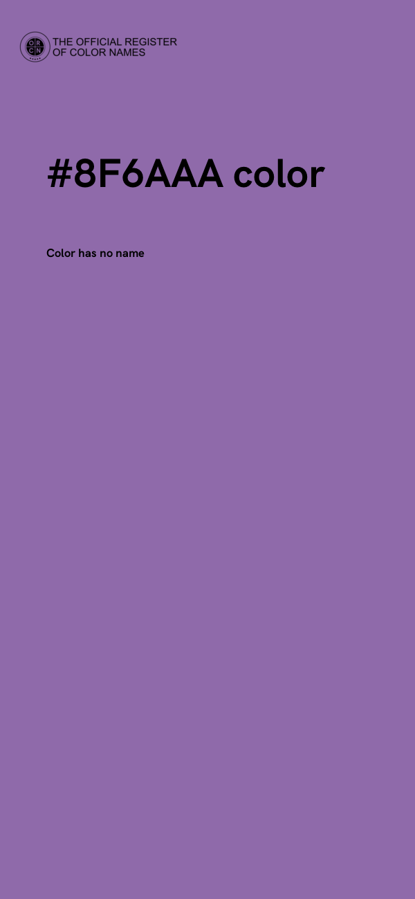 #8F6AAA color image