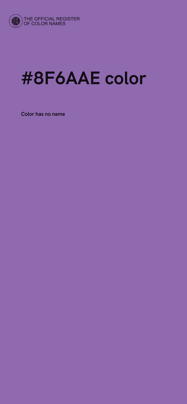 #8F6AAE color image