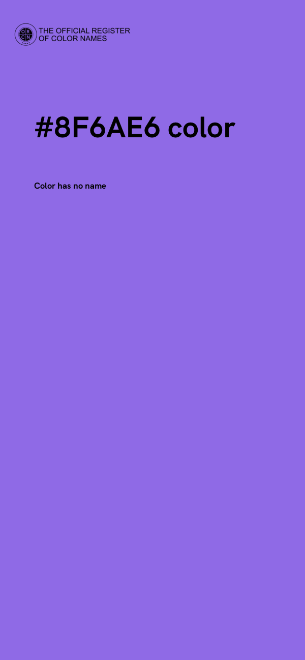 #8F6AE6 color image