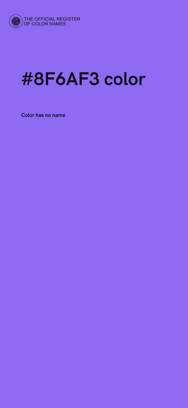 #8F6AF3 color image