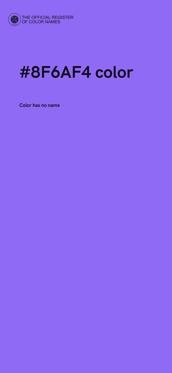 #8F6AF4 color image