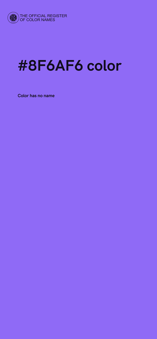 #8F6AF6 color image