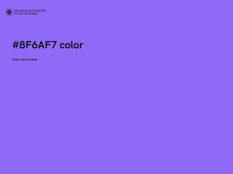 #8F6AF7 color image